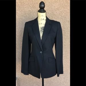 NWT Vintage Ellen Tracy Black Linen Blazer